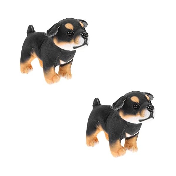 Totority 4 Pièces Poupée Chien Rottweiler Peluche pour Chien à Câliner Peluches pour Chiots Jouets pour Chiots en Peluche pou