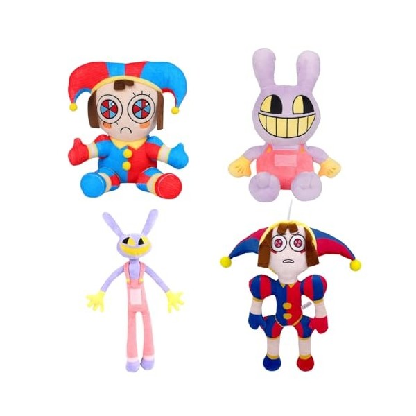 Super JAKES 2023 New The Amazing Circus Plush Toys,11.2" Pomni Plushies Toy,Cute Stuffed Figure Doll for Kids Adults, Birthda