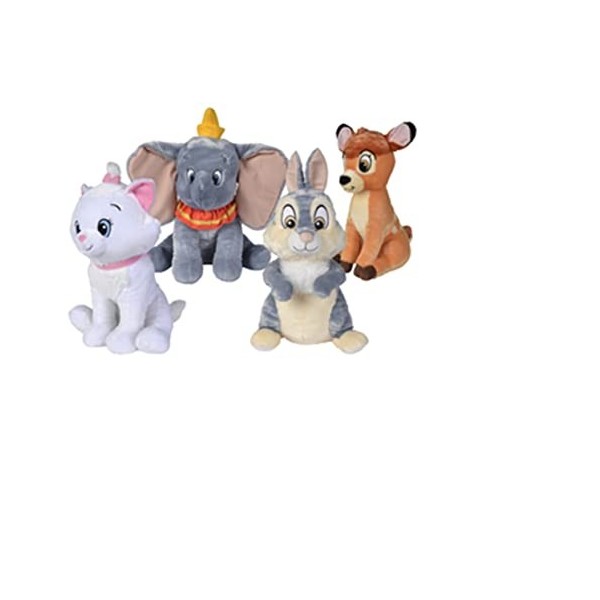 Disney - Peluche Personnage des Film Classiques, 45cm, Envoi MODELE ALEATOIRE 4 modèles - Envoi de 1 Piece Bambi 