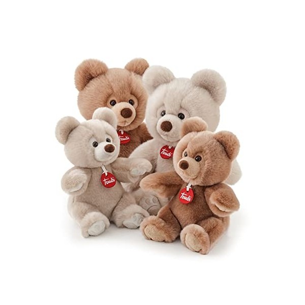 Trudi , Bear Brando: 38cm Soft Beige Grey Plush Bear, Christmas, Baby Shower, Birthday Or Christening Gift for Kids, Plush To
