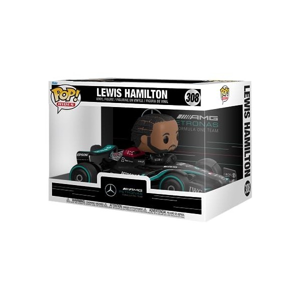 Funko Pop! Ride Super Deluxe: F1 Mercedes Lewis Hamilton - Mercedes-Benz - Figurine en Vinyle à Collectionner - Idée de Cadea