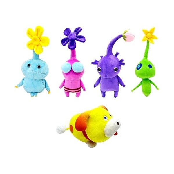 Jeu Mignon Pikmin Fleur Peluche Peluche Animaux poupée Jouets pour Enfants Enfants Cadeaux danniversaire 5pcs 