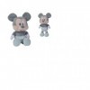 AYMAX S.P.R.L Coussin Mickey, 35x35 cm + 1 Peluche Mickey 18 cm Bleu 