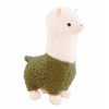 FeiWen Alpaga Peluche Souriant Mignon Jouet Peluche Poupée, Rose Et Marron Vert, 65cm 