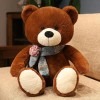 Nouveau Kawaii Ours en Peluche avec écharpe en Peluche Animal Ours en Peluche Poupée en Peluche Oreiller Enfants Anniversaire