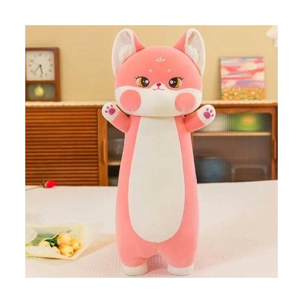 LfrAnk Chats Kawaii, Renards, Peluches, Peluches, Jouets, Peluches, oreillers, Cadeaux d’Anniversaire, Cadeaux de Noël 110cm 