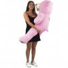 Bananair Nounours GEANT XXL, Peluche Teddy Bear Immense, pour Anniversaires, Noel, Enfants,Fete Rose, 130cm 