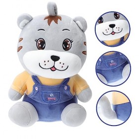 Toyvian 3 Pièces Peluche Coussin Cadeaux du Zodiaque du Nouvel an Chinois Poupée du Nouvel an Chinois Cadeau du Zodiaque Chin