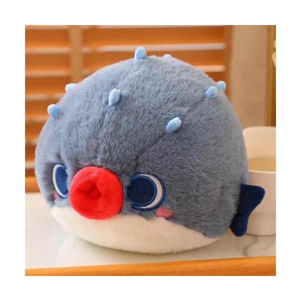 EacTEL Kawaii Poisson-Globe Jouets en Peluche Poisson Globe Animaux Marins Poisson Puffer poupée Oreiller Cadeaux pour Enfant