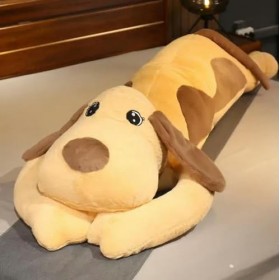 PaMut Coussin Mignon pour Chien, poupée en Peluche Douce, Tapis de Rembourrage de lit, câlin de Voyage, Oreiller Long, Dossie