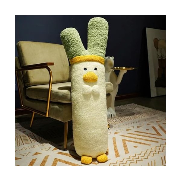 SaruEL Oignon Vert Canard Peluche Jouet Dessin animé Oignon Vert Canard décoration poupée Mignon Animal Long Oreiller de Somm