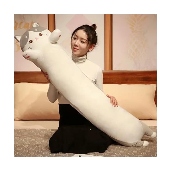 Géant Chat Peluche Jouet Animal Oreiller Lapin en Peluche Enfants Ami Cadeau D’Anniversaire Cadeau De Noël 100cm 6