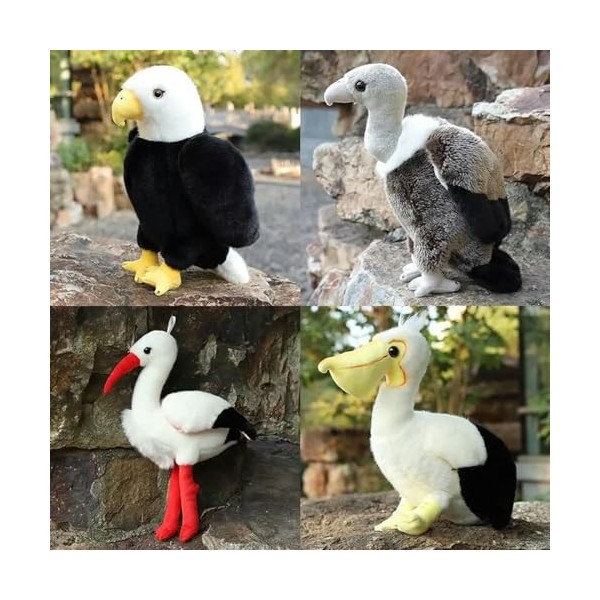 GagaLu Oiseau en Peluche Jouets Aigle vautour pélican poupée Oreiller en Peluche Home Decor Anniversaire Cadeau de Noël 45cm 