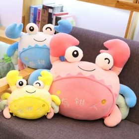 EacTEL Crabe Mignon Océan Peluche Jouet Créatif Océan en Peluche Animal Crabe Poupée Kawaii Peluche Poupée Cadeau Ornements E