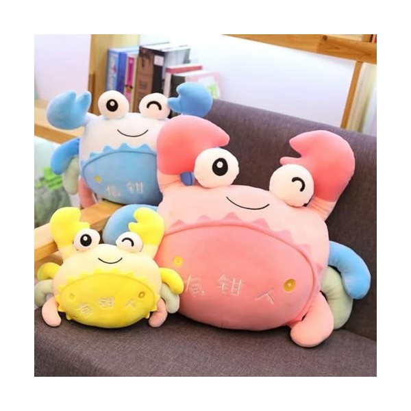 EacTEL Crabe Mignon Océan Peluche Jouet Créatif Océan en Peluche Animal Crabe Poupée Kawaii Peluche Poupée Cadeau Ornements E