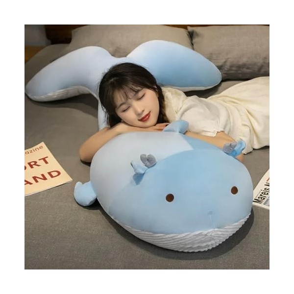 EacTEL Mignon Géant Requin Chat Peluche Coussin Caricature Cochon Chien Peluche Oreiller pour Enfants Requin Peluche Jouet Ca