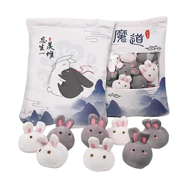 LYOUAE Peluche Jouet Enfant 6 pièces Mo Dao Zu Shi Peluche Mini Peluche Figurine Jouets Maison Chambre canapé décor for copin