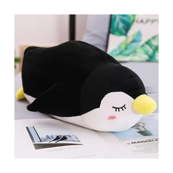 LfrAnk Enfants Jouets en Peluche oreillers Doux Mignon Pingouin poupée Fille Jouet Tapis Cadeau d’Anniversaire Cadeau de Noël