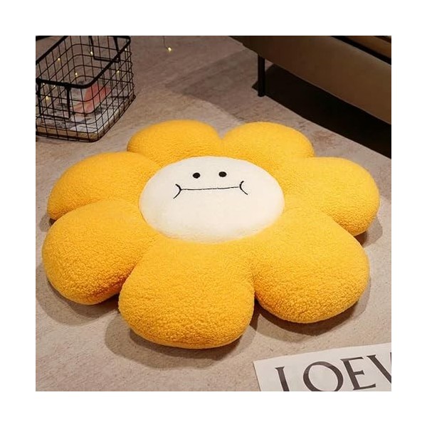 GagaLu Plante en Peluche Tournesol Jouet Oreiller Super Doux en Peluche Fleur ail Coussin décoration Tapis de Sol Fille Joli 