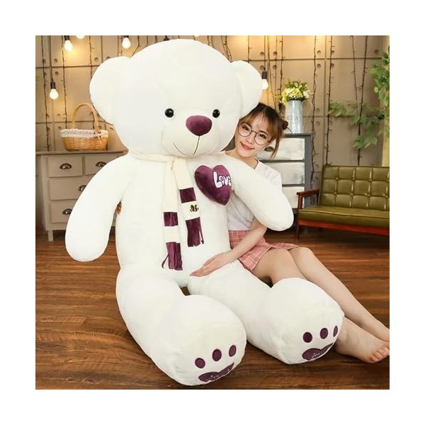 NOpinz Nouveau Ours en Peluche de Haute qualité avec écharpe en Peluche Ours en Peluche poupée Oreiller Enfants Anniversaire 