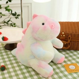PaMut Mignon Dinosaure coloré Peluche Jouet Animal Oreiller Dessin animé tyrannosaure Peluche poupée Enfants garçon Cadeau 60