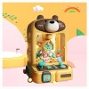 ARTSIM Candy Grabber ， Machine Fete Foraine avec Lumières Et Musique,30 Peluches Et 10 Gashapons ， Machine à Bonbons Cadeaux 