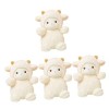 TOYANDONA 4 Pièces Petite Peluche en Laine Poupée en Peluche Coussin Mouton Chambre Peluche Pépinière Coussin en Forme De Mou