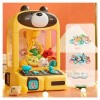 ARTSIM Machine a Pince ， Sweets Machine for Home avec Lumières Et Musique,30 Peluches Et 10 Gashapons ， Machine Fete Foraine 