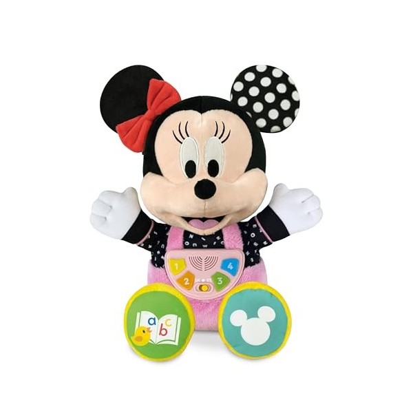 Clementoni- Bébé Conteur Disney Peluche Interactive Minnie Voix, 61370, Divers, Mediano