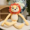 EPELUX 50 / 130CM Mignon Grand Crochet Suspendu et Boucle Main Singe Peluche Jouets en Peluche Lion Tigre Animal tricoté garç