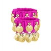 Paire de bracelets avec pièces pour danser danse du ventre ou se déguiser en danseuse orientale, Polyester