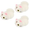 Toyvian 3 Pièces Oreiller Chat Oreiller en Peluche en Peluche Coussin Décoratif De Chaise Oreiller Câlin Chaton en Peluche Po