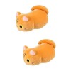 Toyvian 3 Pièces Oreiller Chat Oreiller en Peluche en Peluche Coussin Décoratif De Chaise Oreiller Câlin Chaton en Peluche Po