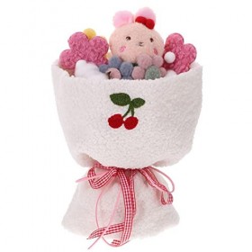 Totority Poupée en Peluche Bouquet De Fleurs en Peluche Lapin en Peluche Trucs Kawaii Cadeau danniversaire pour Filles