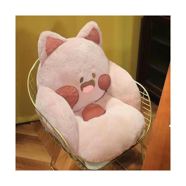 Coussin de siège en Peluche de Chat de Bande dessinée Doux Kawaii Chaton Animal canapé intérieur Sol décor à la Maison Hiver 