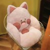 Coussin de siège en Peluche de Chat de Bande dessinée Doux Kawaii Chaton Animal canapé intérieur Sol décor à la Maison Hiver 