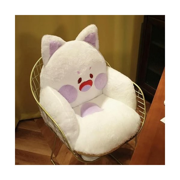 Coussin de siège en Peluche de Chat de Bande dessinée Doux Kawaii Chaton Animal canapé intérieur Sol décor à la Maison Hiver 