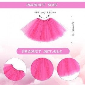 Yolev Ensemble daccessoires de Tenue Néon pour Femmes des Années 80 Bracelets de Sport Tutu pour Femmes Bandeau Anti-transpi
