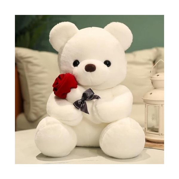 SaruEL Jouets en Peluche : Ours en Peluche, Roses, poupées Animaux en Peluche, Jouets Mignons, Filles, Cadeaux d’Anniversaire