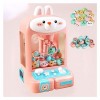 ARTSIM Machine a Pince Bonbon ， Machine à Pince Fête Foraine avec Lumières Et Musique,30 Peluches Et 10 Gashapons ， Machine F