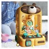 ARTSIM Machine a Pince Bonbon ， Machine à Pince Fête Foraine avec Lumières Et Musique,30 Peluches Et 10 Gashapons ， Machine F