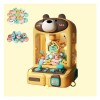 ARTSIM Machine à Griffes ， Machine à Sucreries avec Lumières Et Musique,30 Peluches Et 10 Gashapons ， Machine Attrape Bonbon 