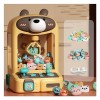 ARTSIM Candy Grabber ， Machine a Pince Fete Foraine avec Lumières Et Musique,30 Peluches Et 10 Gashapons ， Mini Machine À Gri