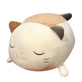 70cm Chat en Peluche Oreiller Doux Animal en Peluche Jouet Mignon Câliner Chat en Peluche Coussin Enfants Jouets en Peluche K