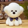 Mignon habillé Bulle Chien Poupée Debout Animal Peluche PelucheHerbe Chapeau Noeud Papillon Enfants Buddy Noël Cadeau 30cm 10