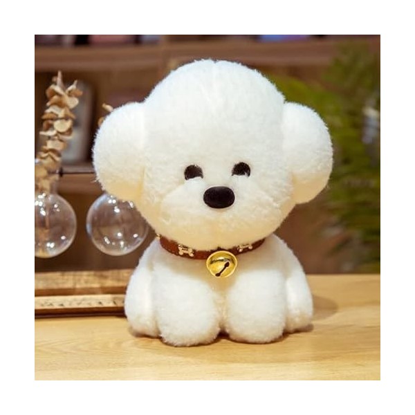 Mignon habillé Bulle Chien Poupée Debout Animal Peluche PelucheHerbe Chapeau Noeud Papillon Enfants Buddy Noël Cadeau 30cm 10