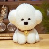 Mignon habillé Bulle Chien Poupée Debout Animal Peluche PelucheHerbe Chapeau Noeud Papillon Enfants Buddy Noël Cadeau 30cm 10