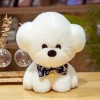 Mignon habillé Bulle Chien Poupée Debout Animal Peluche PelucheHerbe Chapeau Noeud Papillon Enfants Buddy Noël Cadeau 30cm 10