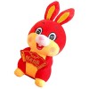 Alasum 4 Pièces Lapin en Peluche Zodiaque Chinois en Peluche Figurines De Lapin Jouet Lapin du Nouvel an Chinois Figurine De 