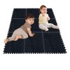 Dalles De Tapis à Emboîtement en Peluche Shaggy, Tapis De Puzzle en Mousse, Tapis, Chambre à Coucher, Salle De Jeux, Garde Au